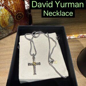 D̲a̲v̲i̲d̲ ̲Y̲u̲r̲m̲a̲n̲ cross necklace
